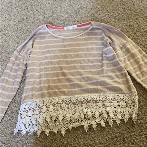 cute long sleeve crop top - Picture 1 of 1